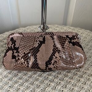 Very Rare Vintage Coach Sample Python Clutch, Made in Italy